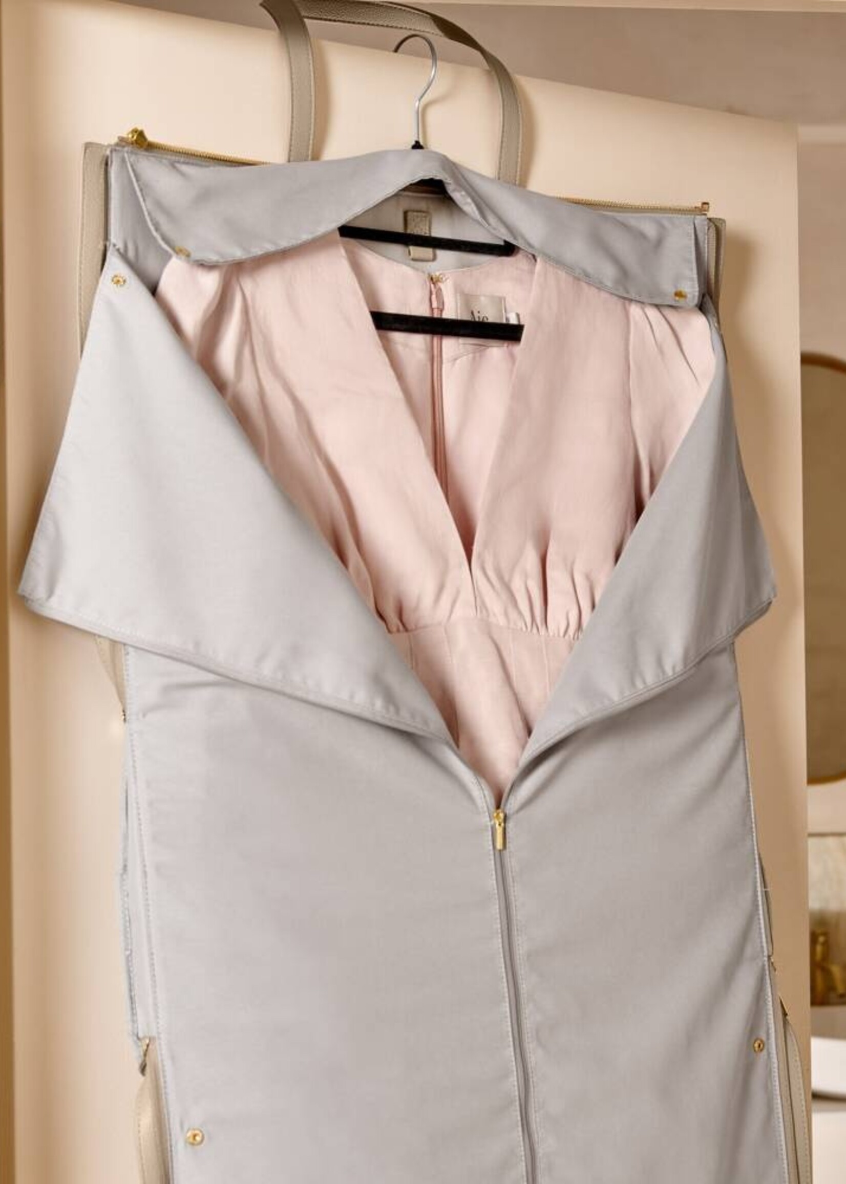 Katie Loxton Fold Out Garment Weekend Bag | Light Taupe