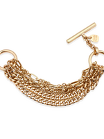 Leslie Curtis Jewelry Sonia- multi chain bracelet with toggle closure