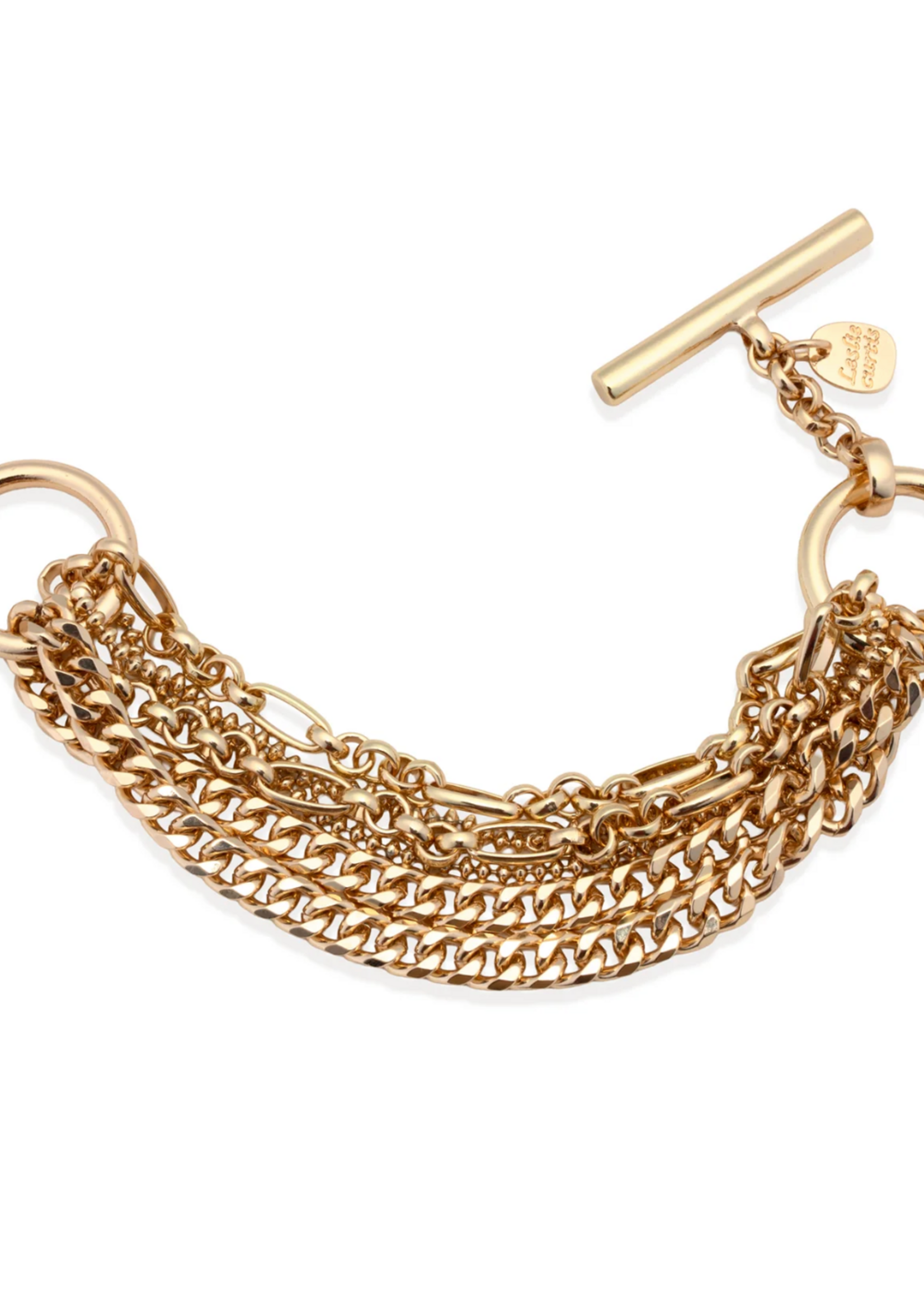 Leslie Curtis Jewelry Sonia- multi chain bracelet with toggle closure