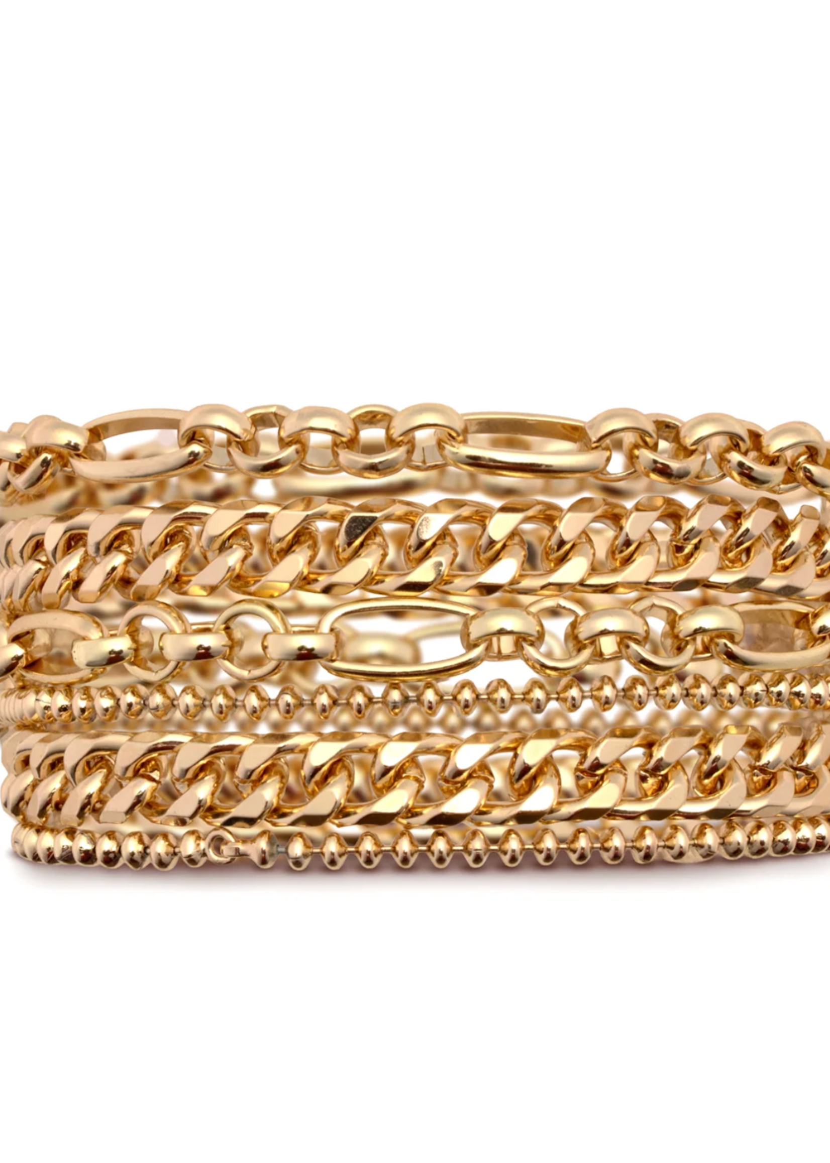 Leslie Curtis Jewelry Sonia- multi chain bracelet with toggle closure