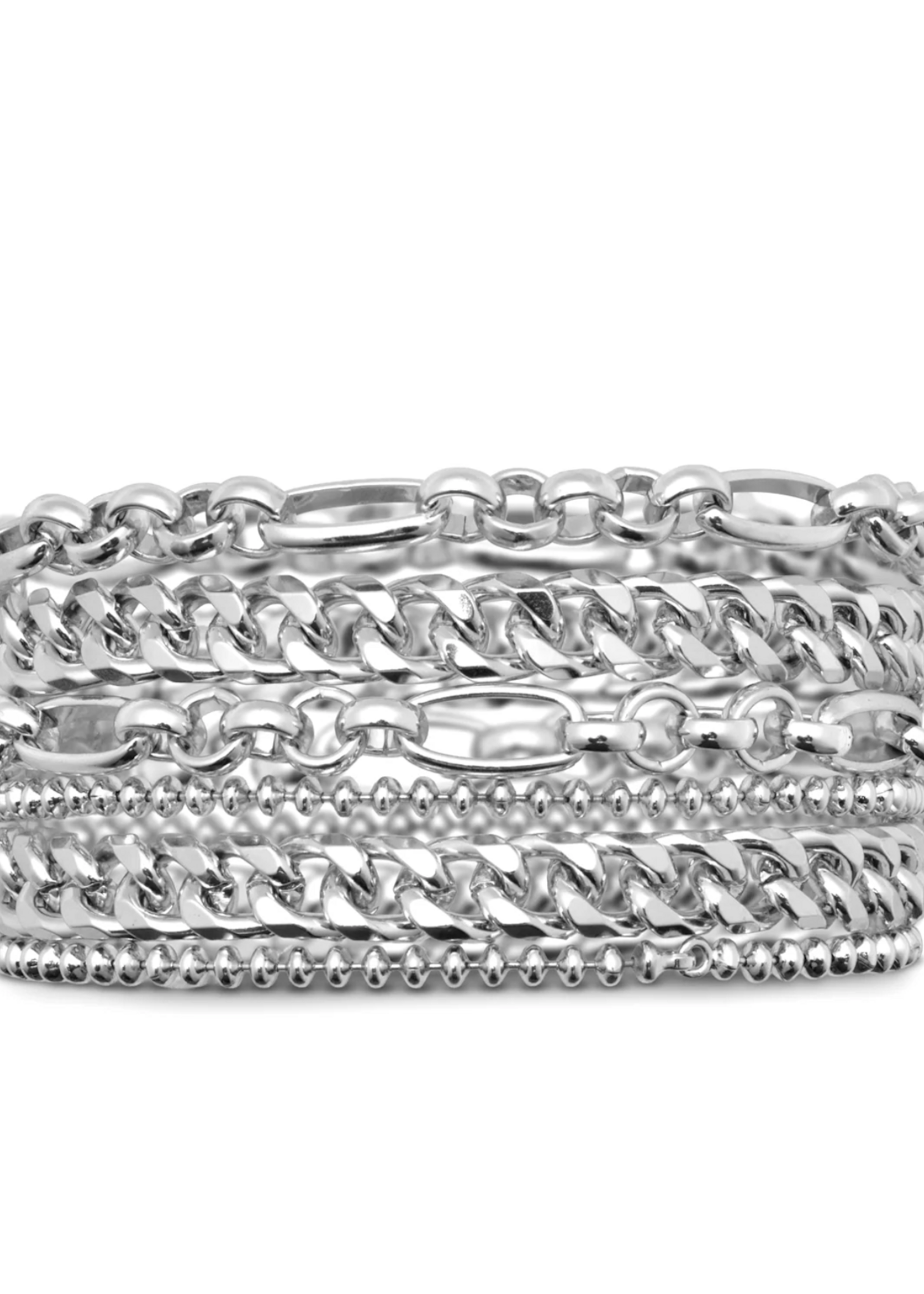 Leslie Curtis Jewelry Sonia- multi chain bracelet with toggle closure