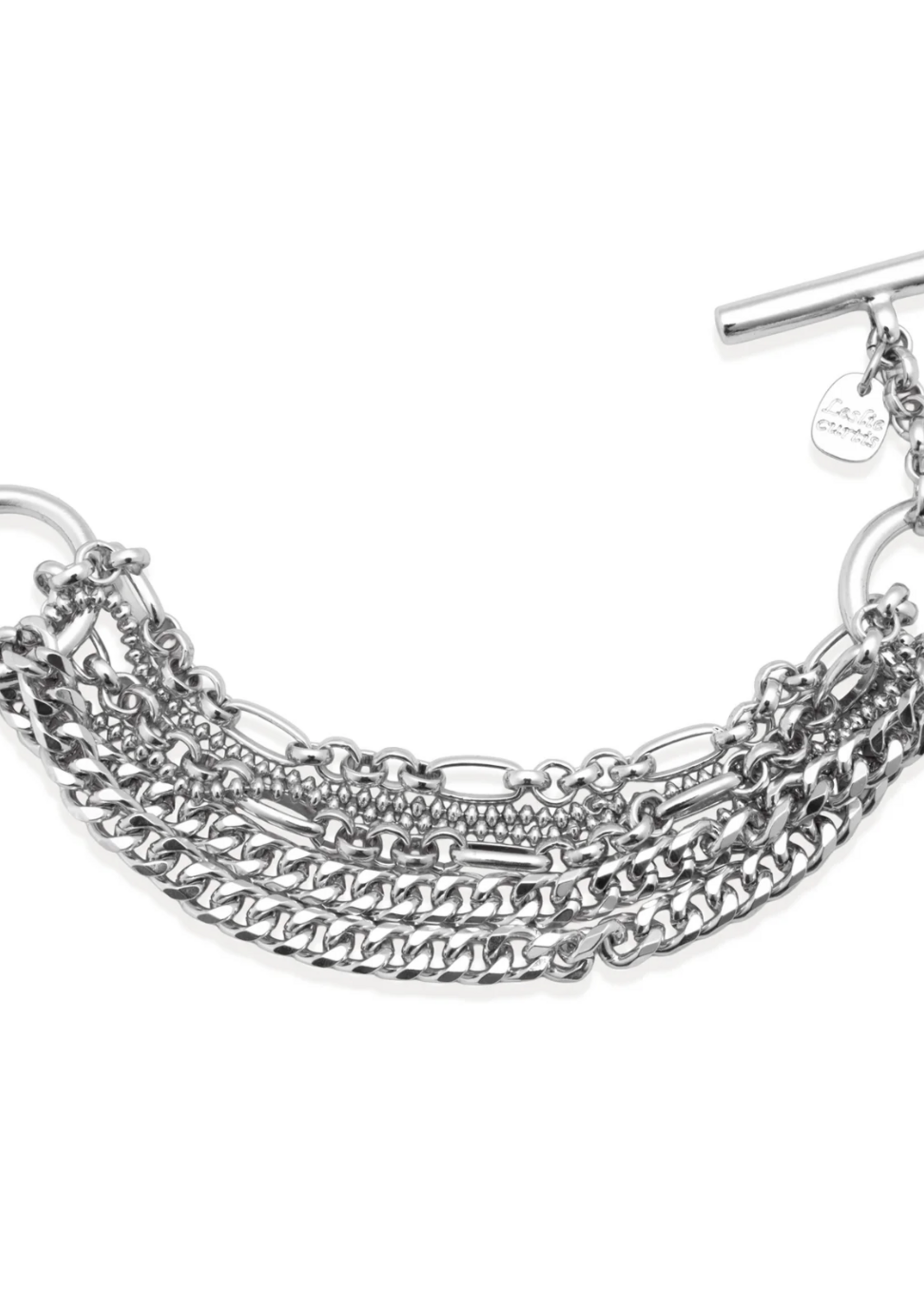 Leslie Curtis Jewelry Sonia- multi chain bracelet with toggle closure