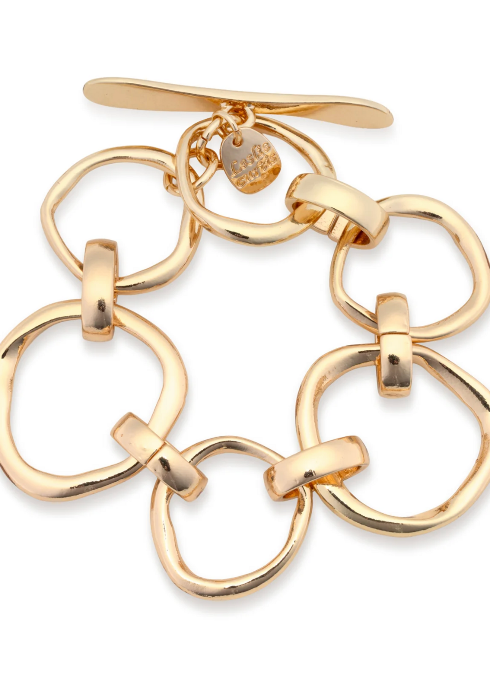 Leslie Curtis Jewelry Gemma-chunky open link chain toggle closure