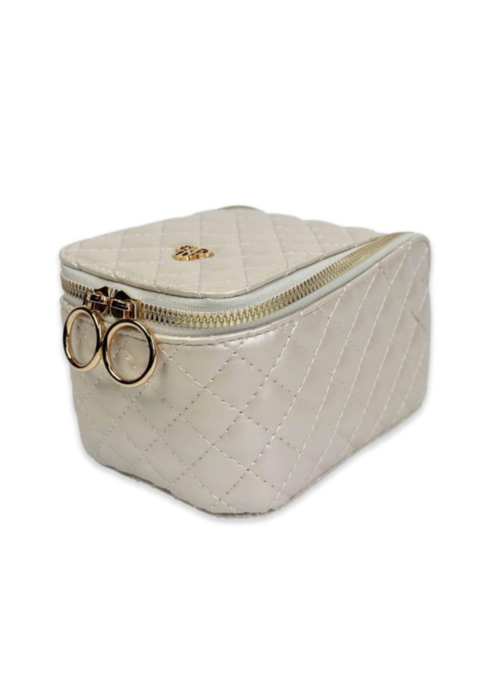 PurseN Train Jewelry Case- Pearl Quilted