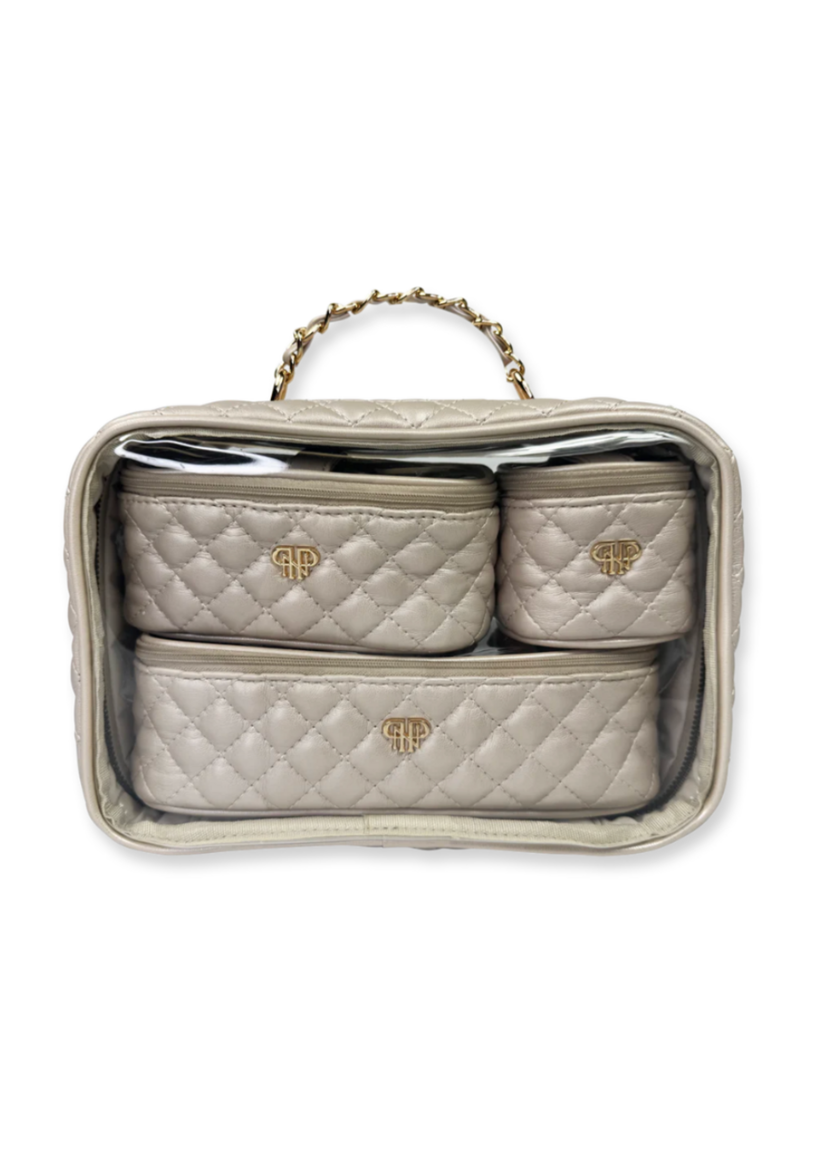 PurseN Trio Jet Setter- Pearl Quilted