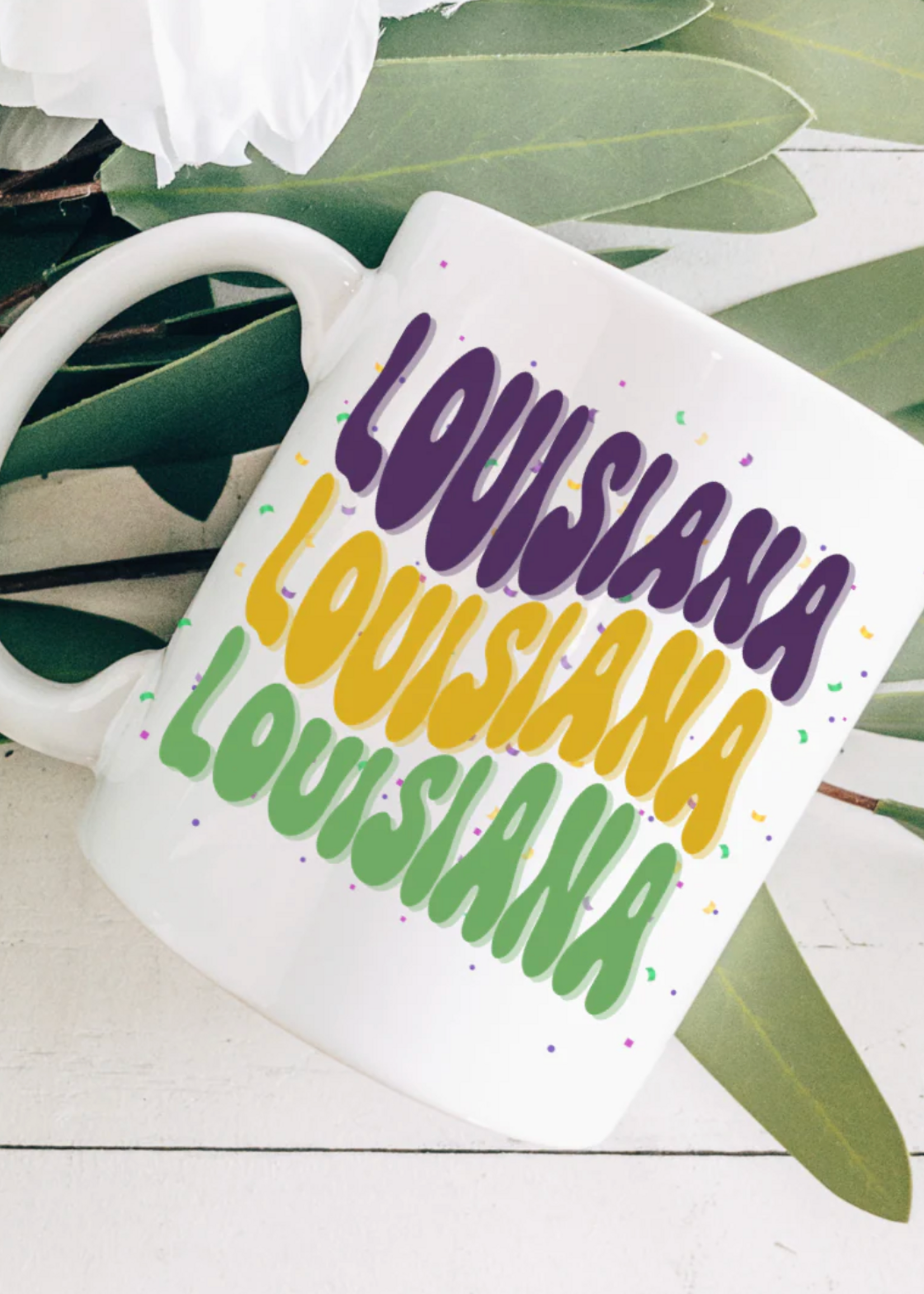 Pelican Provision Mardi Gras Louisiana Coffee Mug