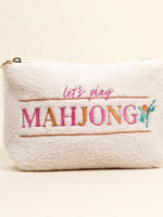 The Darling Effect Teddy Pouch- Let's Play Mahjong