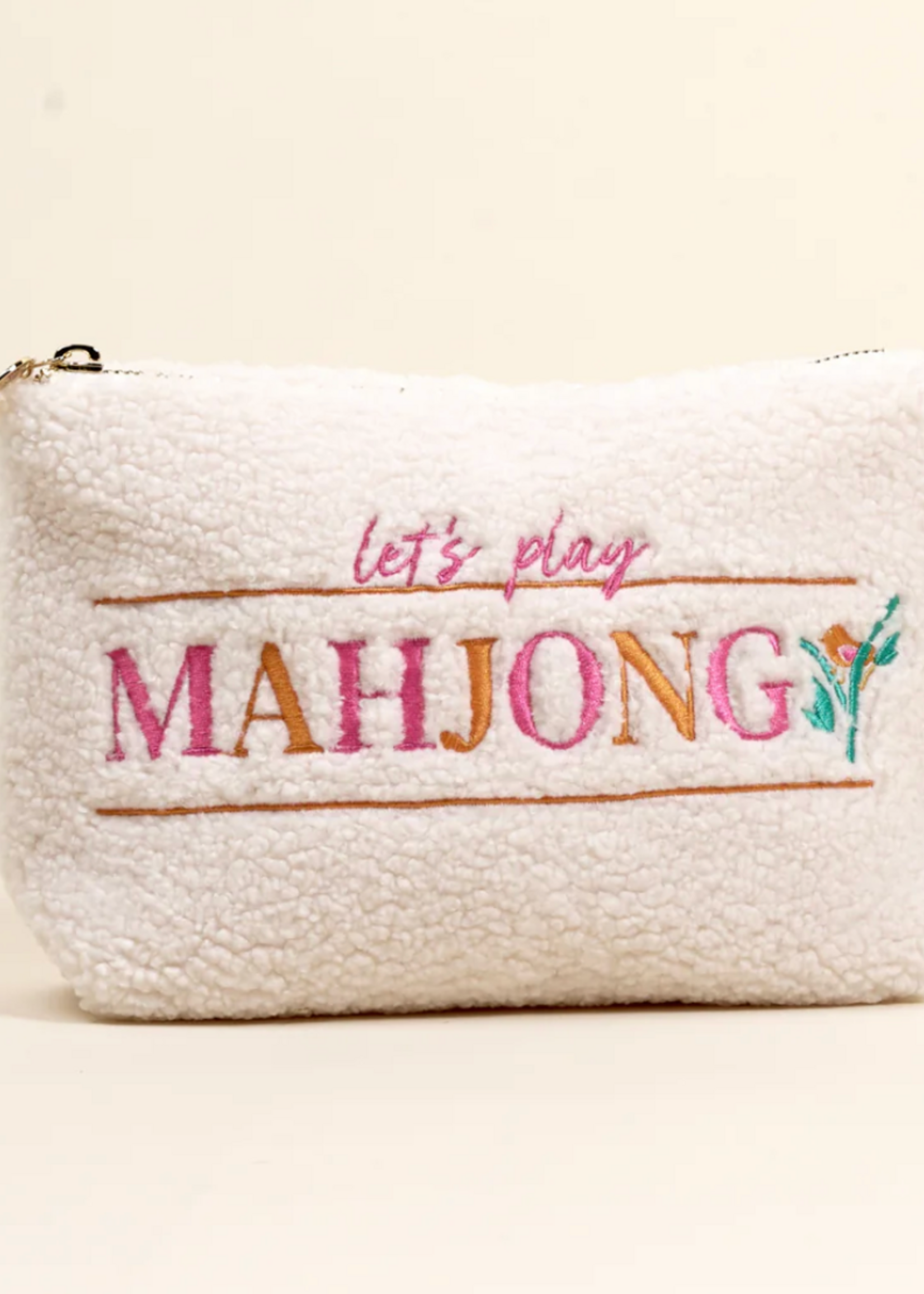 The Darling Effect Teddy Pouch- Let's Play Mahjong
