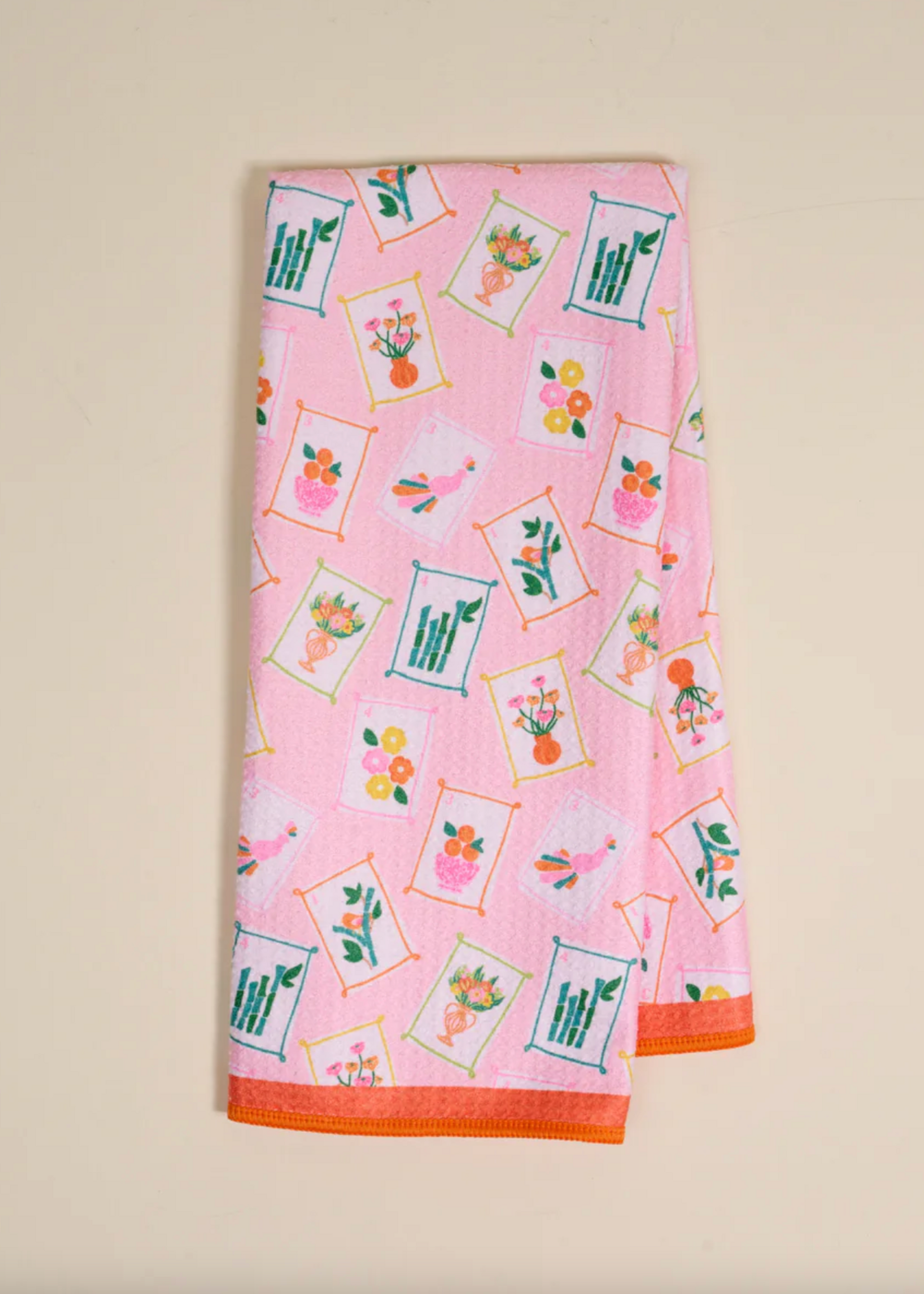 The Darling Effect Waffle Tea Towel- It's Mahj Time