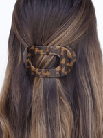 Teleties Medium Flat Round Clip - Tortoise