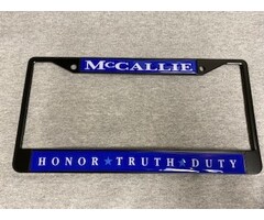 HTD LICENSE TAG FRAME- BLACK