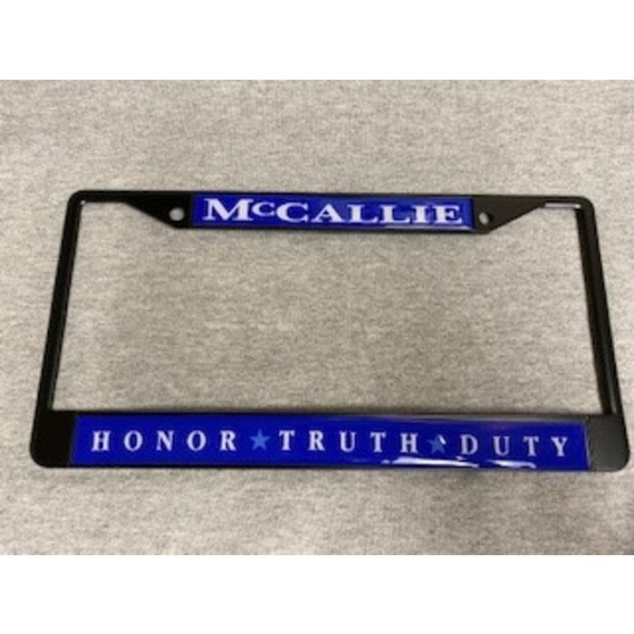 HTD LICENSE TAG FRAME- BLACK