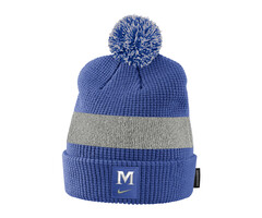 Hat Sideline Youth   Pom Beanie Royal and Grey