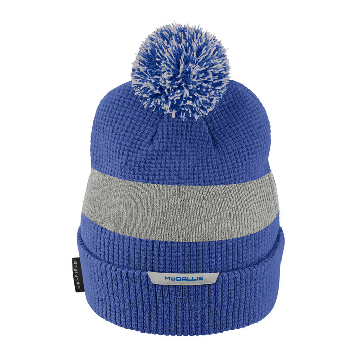 Hat Sideline Youth   Pom Beanie Royal and Grey