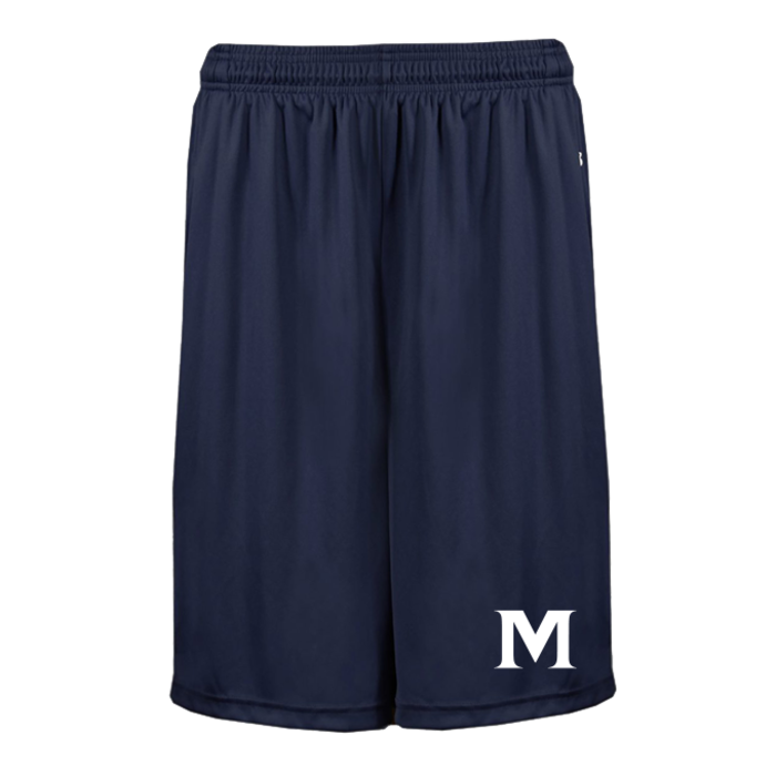 Youth Badger Navy Shorts
