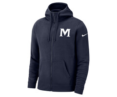 Men's Nike Club Fleece Navy Zip Hoodie