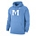 Nike Club Fleece Hoody Valor Blue With White M