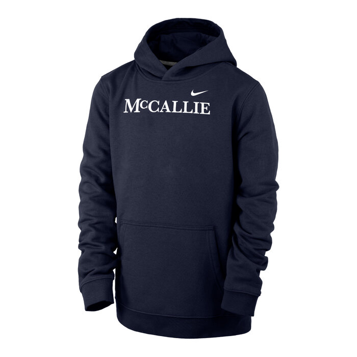 Nike Youth Club Fleece  Hoody Navy w/ McCallie