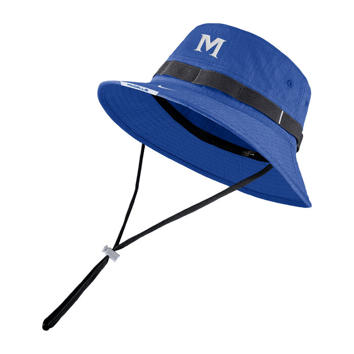 Nike Sideline Boonie Hat/Bucket Hat royal with M and McCallie  on front rim
