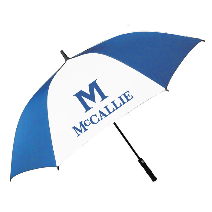 ROYAL AND WHITE AUTO OPEN UMBRELLA