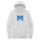 Forerunner Men's White Smoke Fleece Hoodie W/Blue M