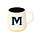 Mug Stone with Navy inside and Navy M