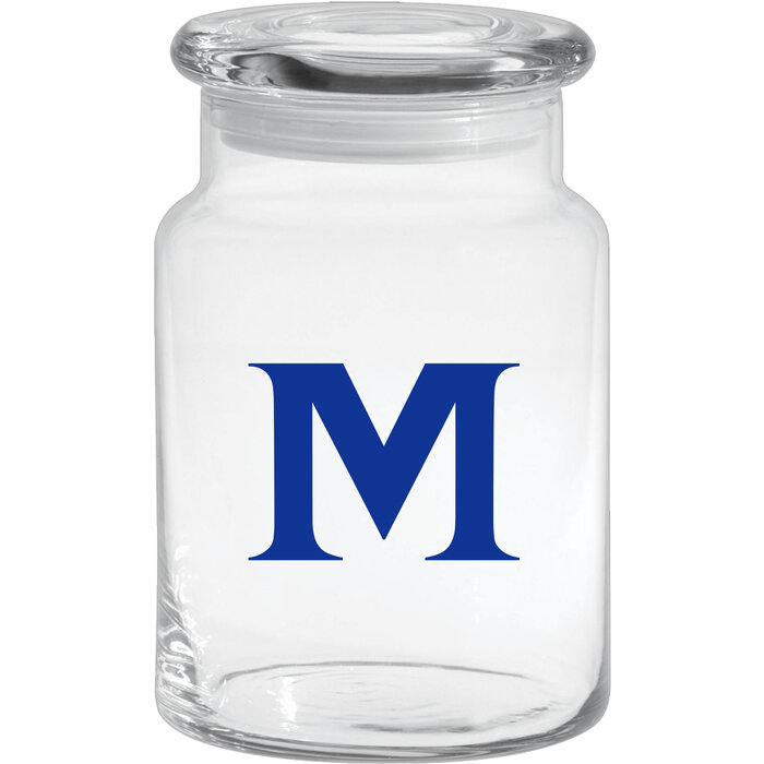 McCallie 26 oz.  Apothecary Jar with M Logo