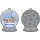 Ornament Pewter Snow Globe with McCallie Chapel Snow