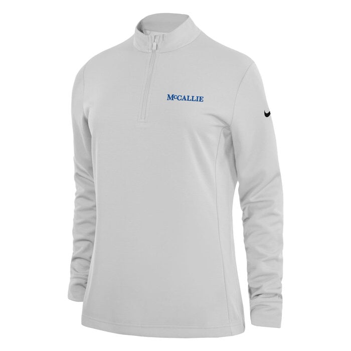 Nike Women's 1/2 Zip Dri Fit  White with McCallie