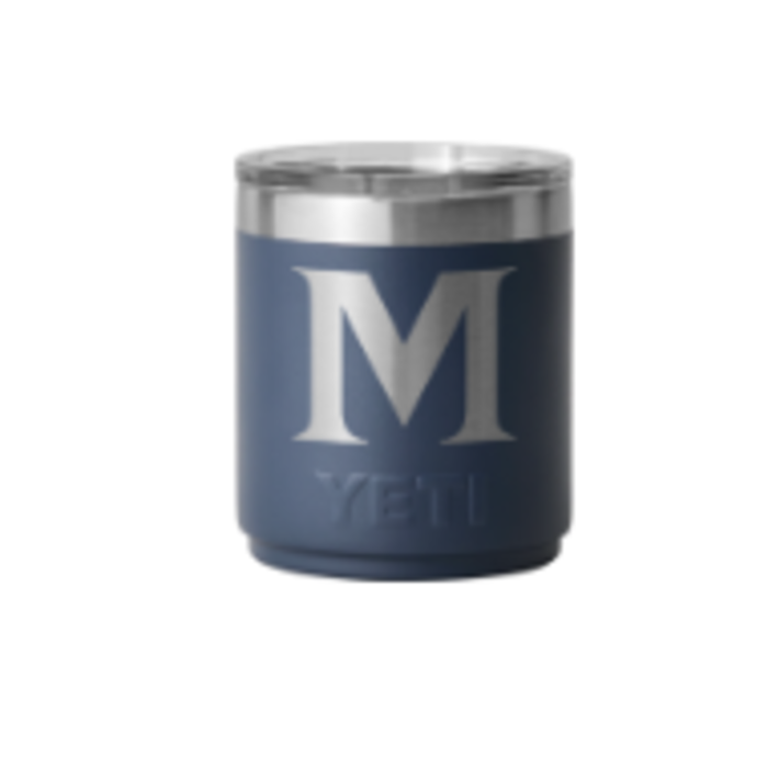 Yeti 10 Oz Rambler Lowball Navy w/ M