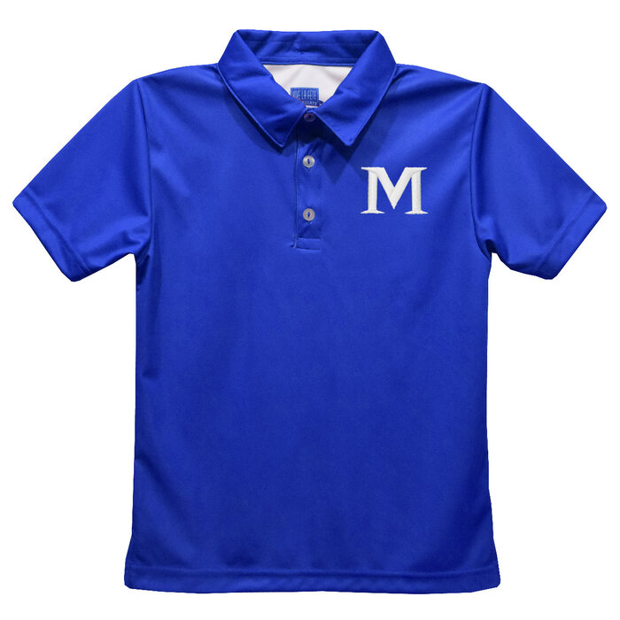 Vive La Fete Solid Royal Youth Polo with M