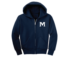 freedom wear Freedom Wear Youth Navy Full zip Hoodie with M