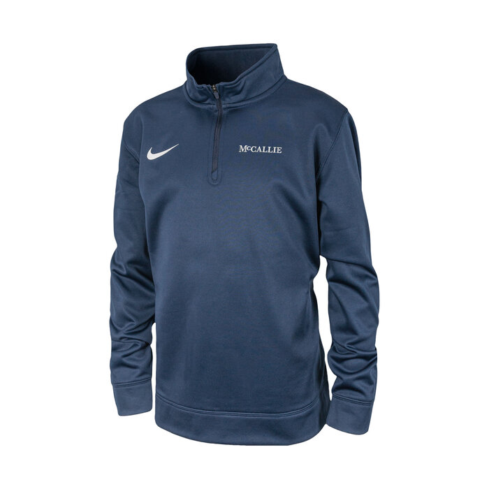 Nike Youth Therma 1/4 Zip Navy W/McCallie