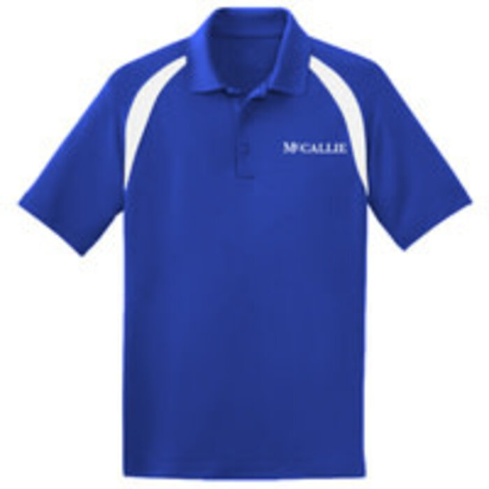 Forerunner Men's Dry Zone Color Block Polo Royal/White