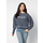 Chika-d Women's Grey Corded Sweatshirt with McCallie
