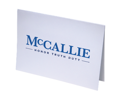 McCallie Note card in box White with McCallie