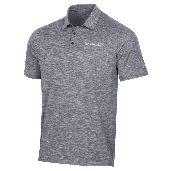 Champion Men's Micro Mesh Navy Polo w/McCallie
