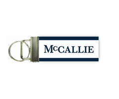 Elite Key Fob Royal and White with McCallie