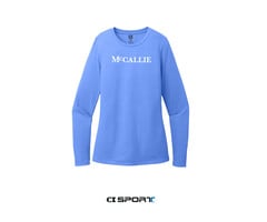 CiSport Women's LS Tee Blue w/McCallie