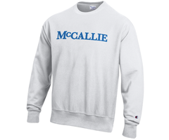 Champion Men's Reverse Weave Crew white w/Mccallie
