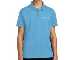 Forerunner Youth Dri Zone Mesh Polo Lt. Blue