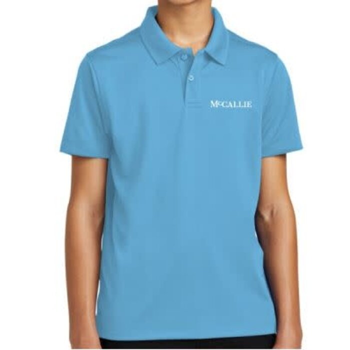 Forerunner Youth Dri Zone Mesh Polo Lt. Blue