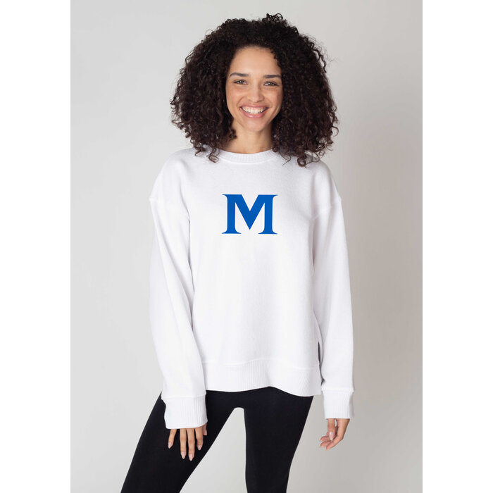 Chicka-d Womens White pullover with M