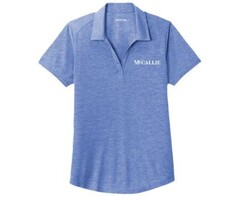 sports Tek Sports Tek Women's Tri blend blue polo