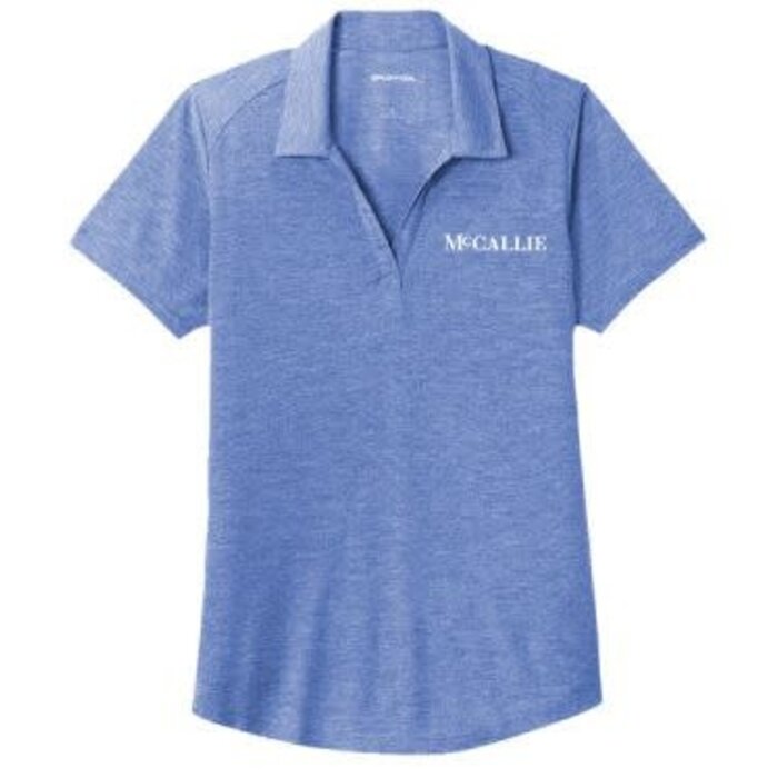 sports Tek Sports Tek Women's Tri blend blue polo