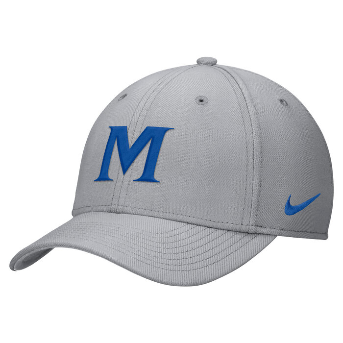 Nike Rise Cap Grey with Royal M