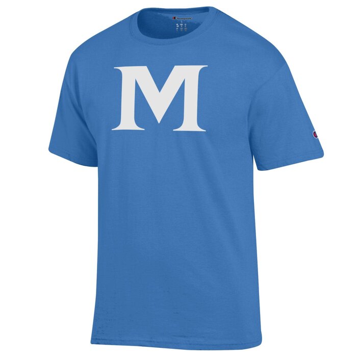 Champion Men's SS Tee Blue W/M