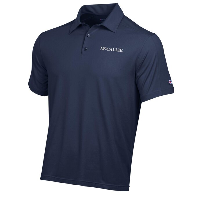 Champion Men's Navy Polo  w/McCallie