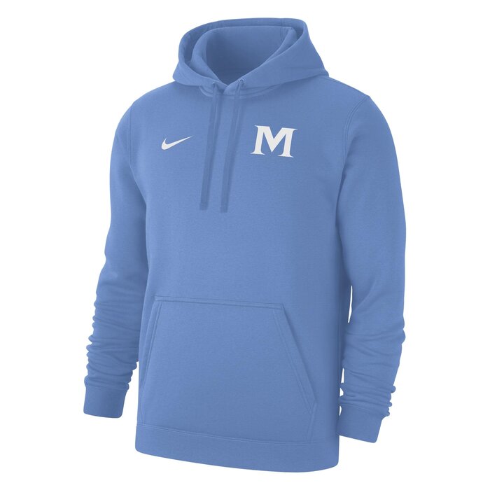 Nike Men's Lite Blue Hoody w/M on  left front