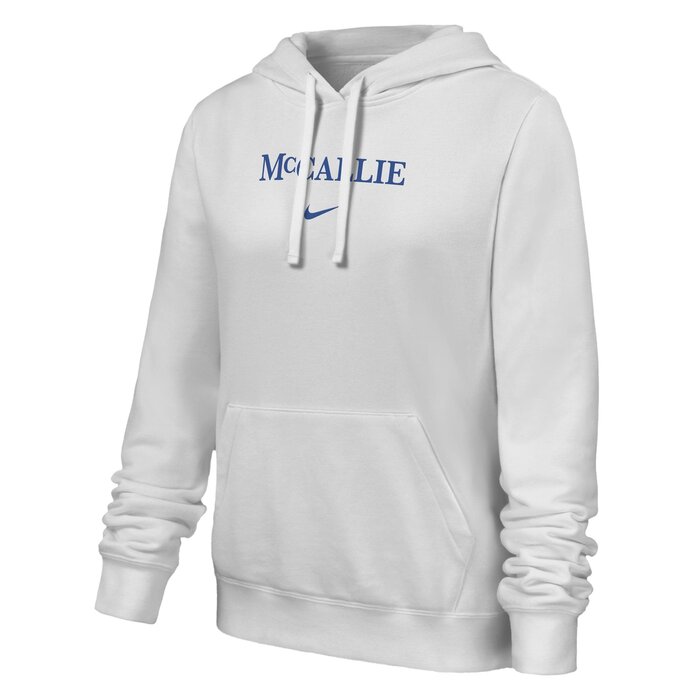 Nike Women's White Fleece Hoodie W/McCallie